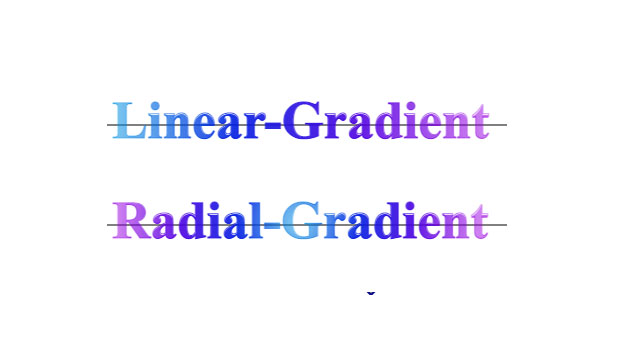 Canvas- Draw Text with Linear and Radial Gradients